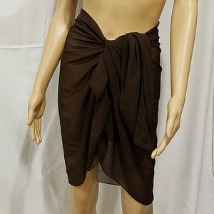 Sheer brown sarong